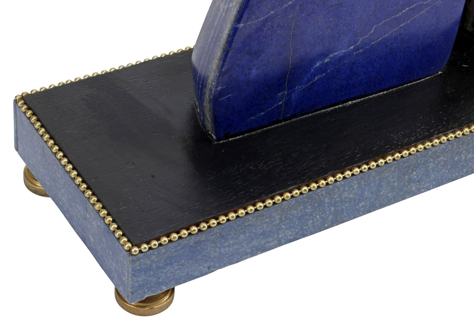 ART MODERNE LAPIS LAZULI SPECIMENS ON RECTANGULAR BASE - 2