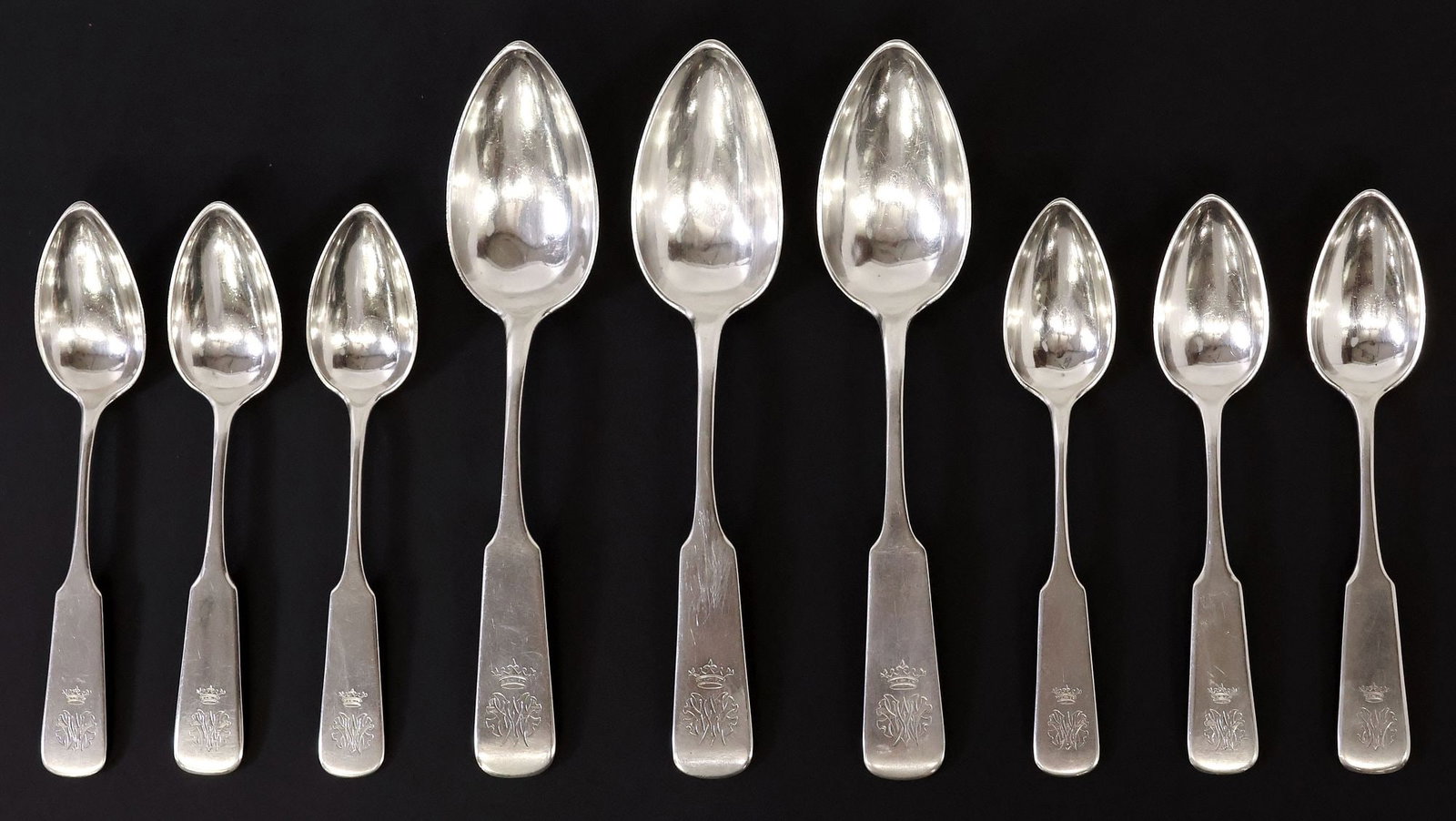 (9) RUSSIAN TEODOR WENER & SON WARSAW .875 SILVER SPOONS (1 of 3)