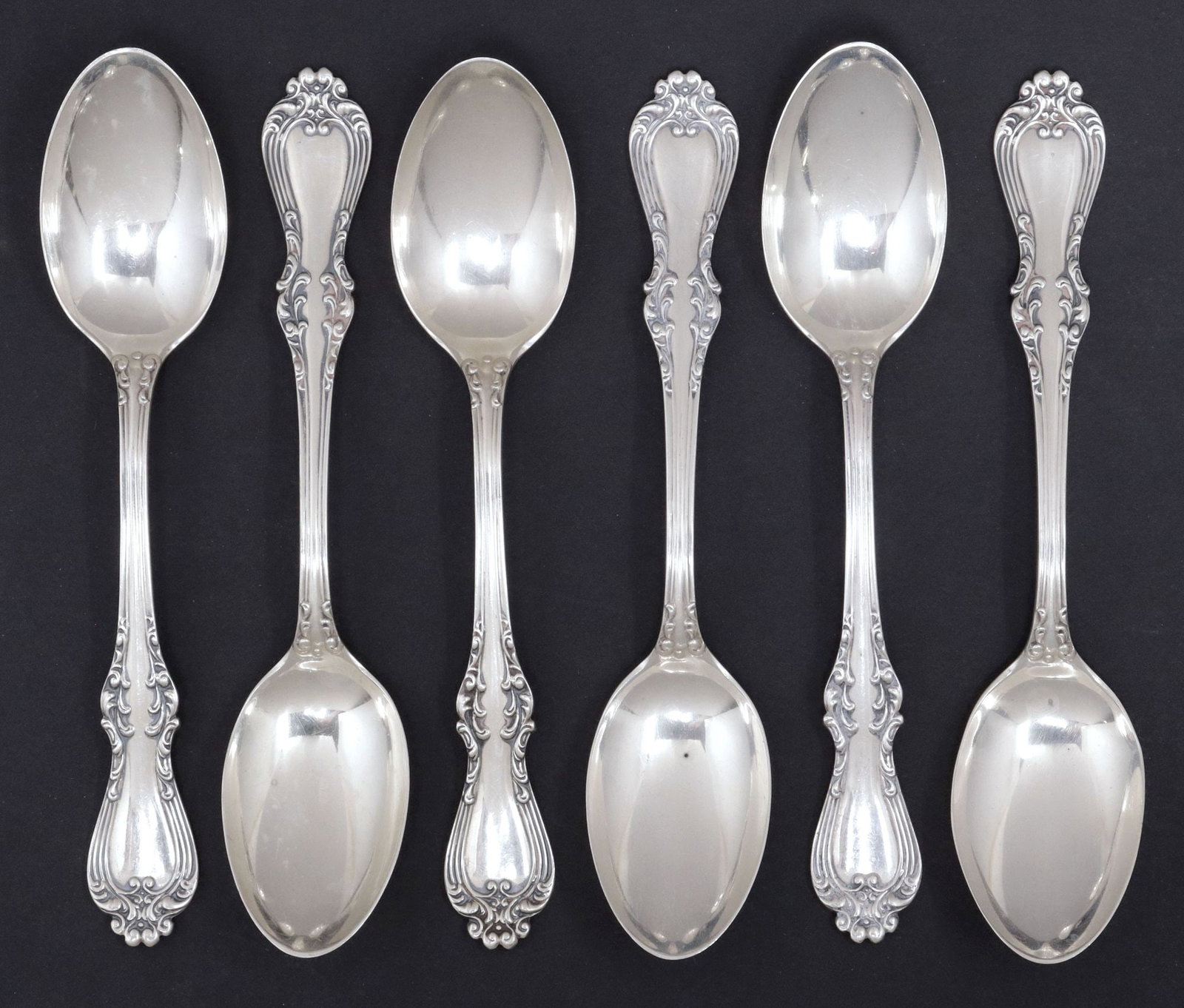 (6) AMERICAN FRANK W. SMITH 'COUNTESS' STERLING SILVER TEASPOONS (1 of 3)