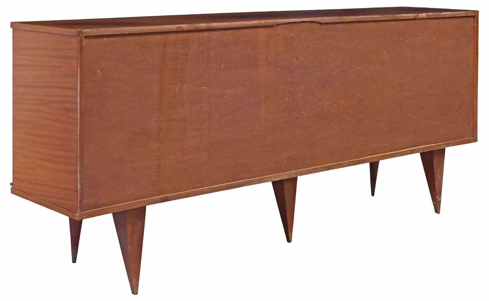 FRENCH MID-CENTURY MODERN INLAID MAHOGANY & MAPLE SIDEBOARD - 7