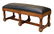EMBOSSED LEATHER TOP END OF BED BENCH