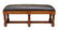 EMBOSSED LEATHER TOP END OF BED BENCH - 2