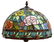 MODERN STAINED & LEADED FLORAL MOTIF TABLE LAMP - 3
