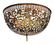 ASIAN PIERCED COPPER SHADE CHANDELIER - 2