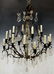 SIXTEEN-LIGHT FACETED CRYSTAL PRISM CHANDELIER