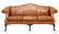 ETHAN ALLEN CAMEL BACK LEATHER SOFA - 2