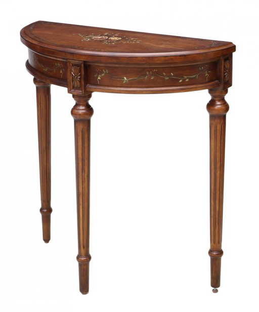 Ethan Allen Demilune Console Table