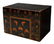 JAPANESE LACQUERED FIGURAL & FLORAL PAINTED TRUNK
