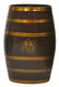 VINTAGE COPPER BOUND OAK BARREL