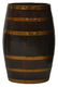 VINTAGE COPPER BOUND OAK BARREL - 2