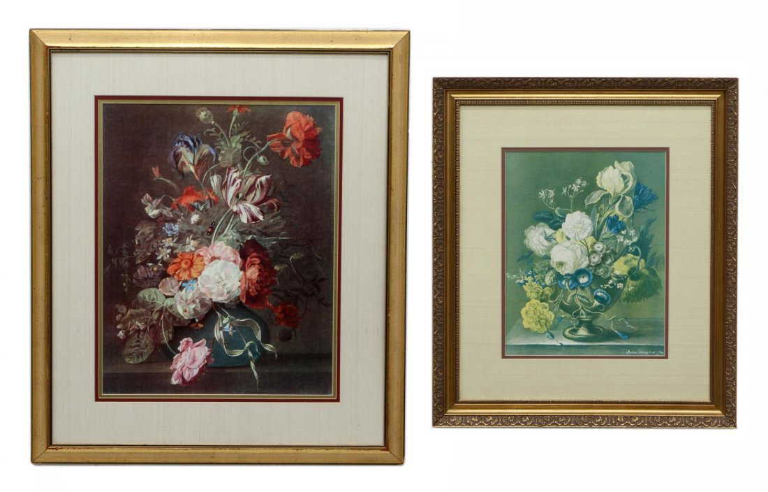 (2) NEW YORK GRAPHIC SOCIETY FLORAL PRINTS