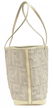 FENDI WHITE PATENT LEATHER & CANVAS TOTE BAG - 2
