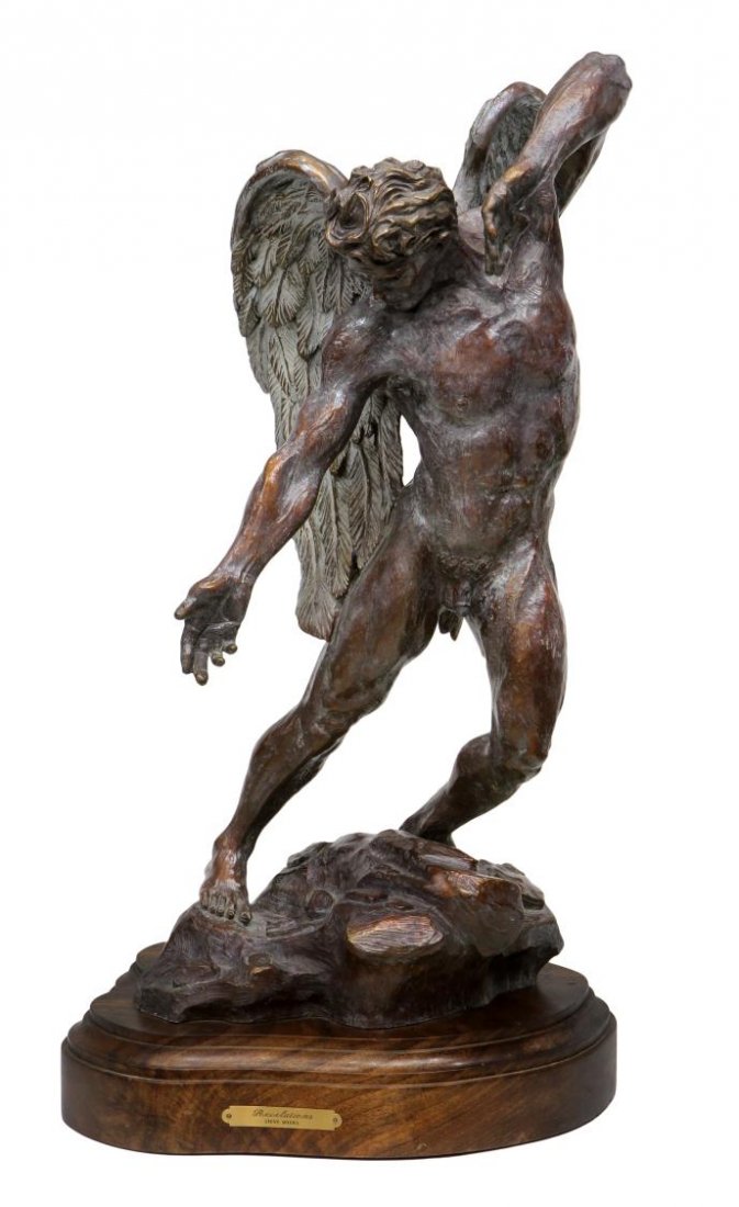 BRONZE ANGEL SCULPTURE, STEVE MYERS, ARTIST PROOF