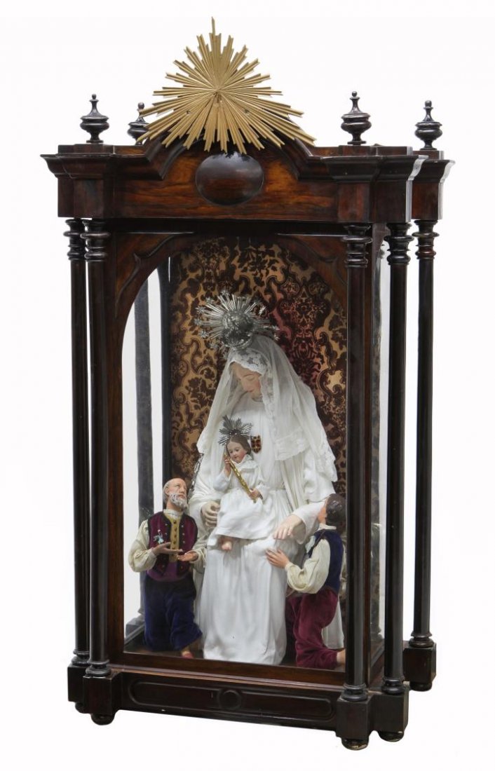 ANTIQUE RELIGIOUS & CARVED WOOD STATUES