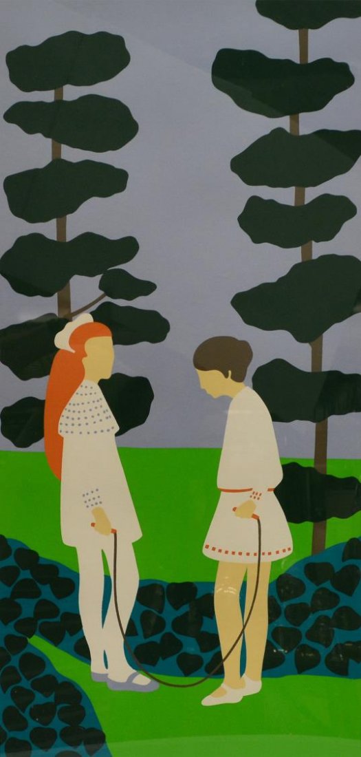 LIMITED EDITION PRINT, "SECRET GARDENS", A. BERMAN: Framed limited edition print on paper, "Secret Gardens", pencil signed lower right Ariane R. Berman (American, b. 1937), numbered 171/260, sight: 26.25"h, 13"w, overall: 32.5"h, 19"w, 4.75lbs Start Pr