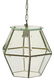 ITALIAN BRASS & GLASS ONE-LIGHT HANGING LANTERN