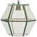 ITALIAN BRASS & GLASS ONE-LIGHT HANGING LANTERN - 2
