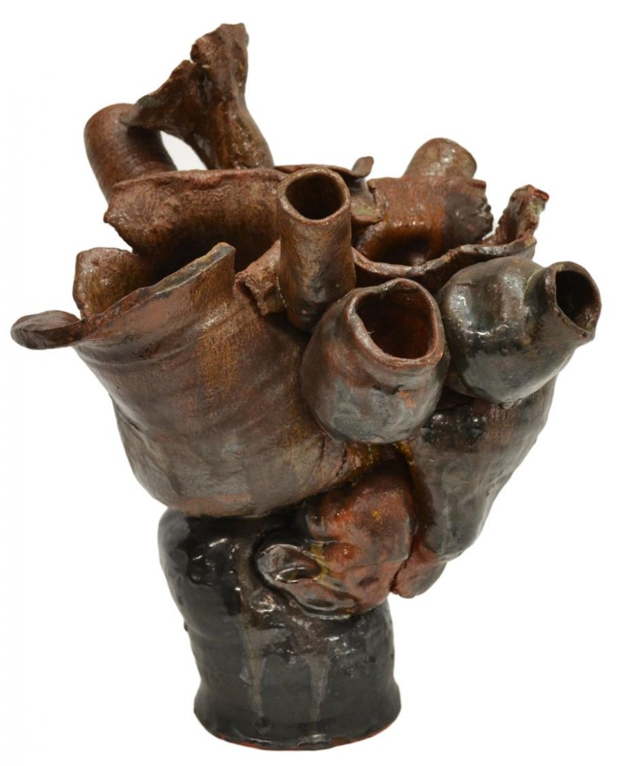 MODERN GLAZED CERAMIC SCULPTURE, IRV TEPPER