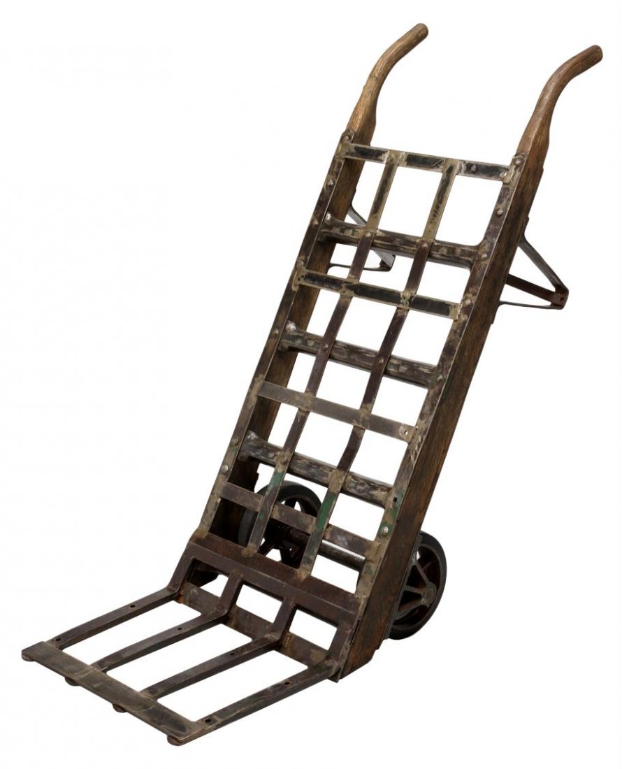 VINTAGE RAILROAD LUGGAGE DOLLY