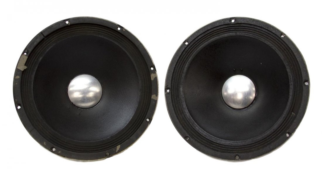 (2) ALTEC 417-8C SPEAKERS, 12", 75 WATT: (lot of 2) Altec 417-8C re-coned speakers, 12", 75 watt, total: 27lbs Start Price: $100.00