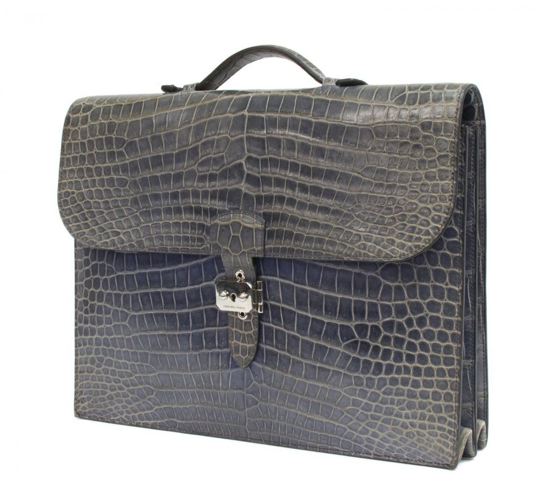 crocodile briefcase