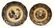 (9) ENGLISH MULBERRY BLACK IRONSTONE PLATES - 4