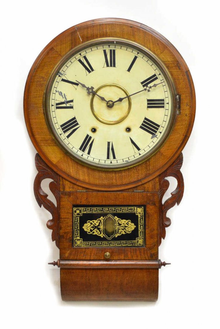 ANGLOAMERICAN JEROME'S & COMPANY 8 DAY WALL CLOCK