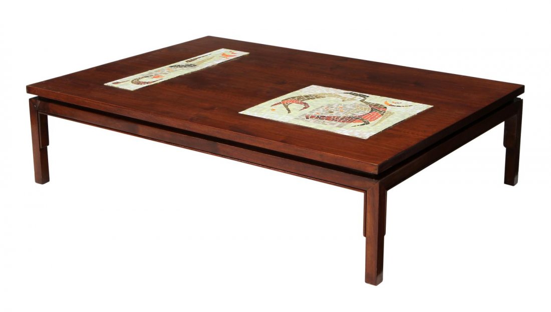 MODERN TILE INSET COFFEE TABLE (1 of 3)