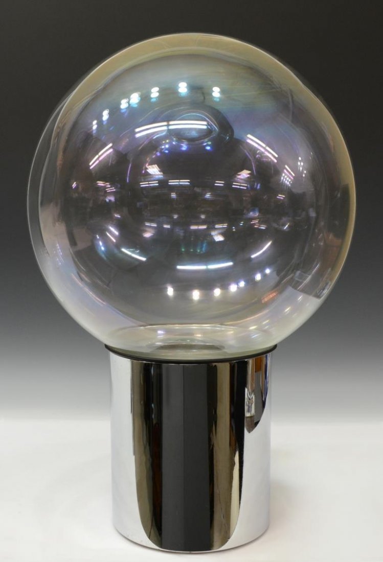 ITALIAN MID-CENTURY CHROME & GLASS BUBBLE LAMP (1 of 1)