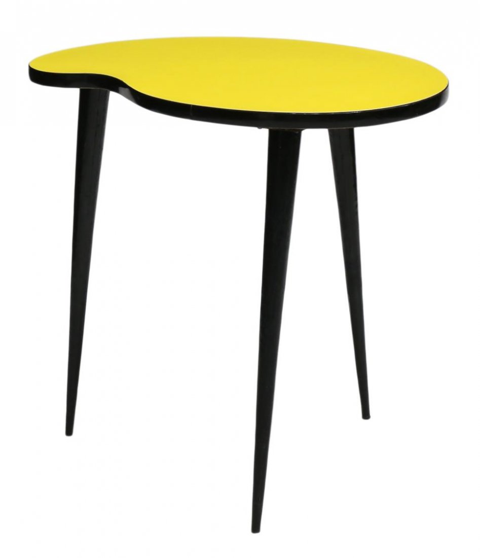 FRENCH MID-CENTURY MODERN PALETTE SIDE TABLE (1 of 3)