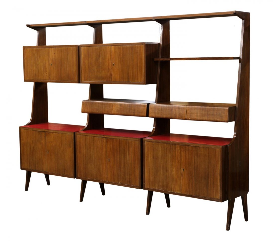 ITALIAN MID-CENTURY MODERN ROSEWOOD BOOKCASE (1 of 2)