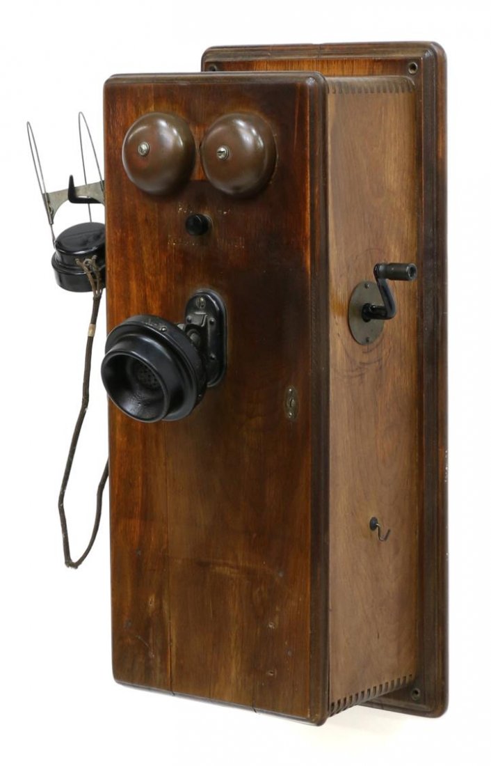 ANTIQUE WESTERN ELECTRIC TELEPHONE & HEADSET (1 of 3)