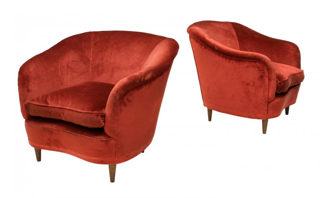 (PAIR) ITALIAN MID-CENTURY MODERN CHAIRS (1 of 4)