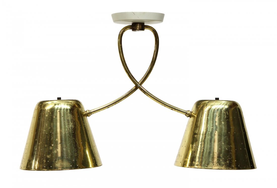 MID-CENTURY MODERN DOUBLE CEILING LIGHT (1 of 3)