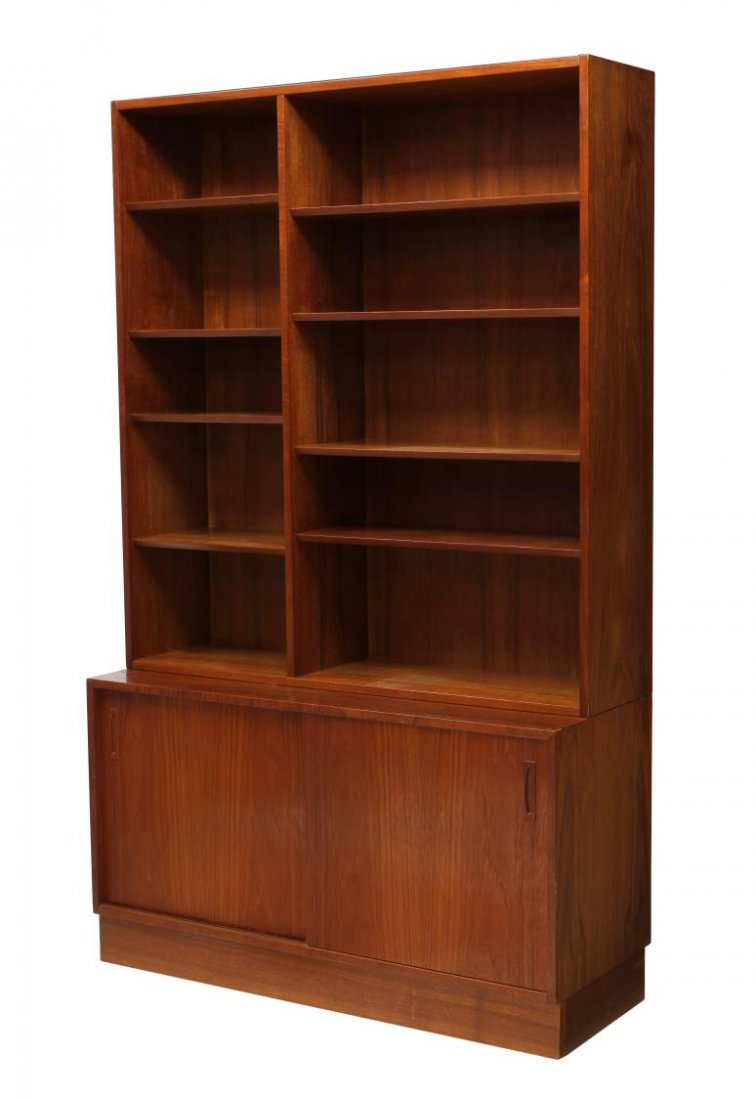 DANISH MID-CENTURY MODERN TEAKWOOD BOOKCASE (1 of 2)