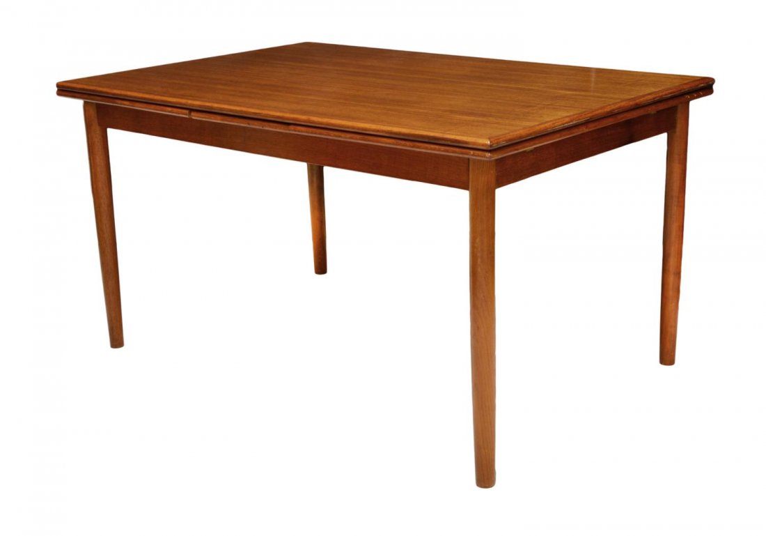 DANISH MID-CENTURY MODERN DRAW LEAF DINING TABLE (1 of 3)