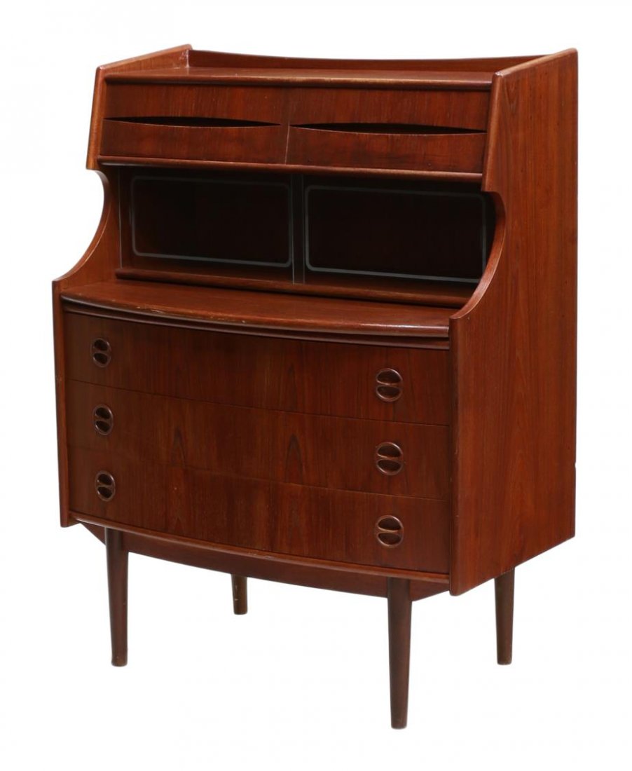 DANISH MID-CENTURY MODERN TEAKWOOD BUREAU (1 of 3)