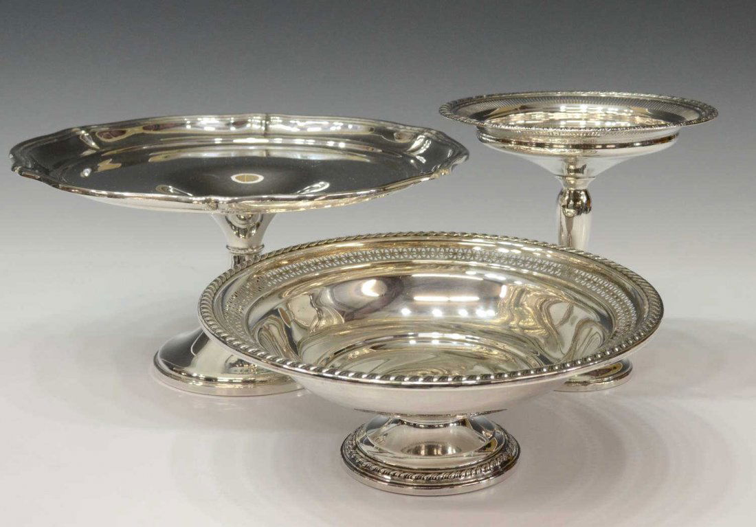 (3) AMERICAN STERLING SILVER WEIGHTED TABLEWARE (1 of 3)