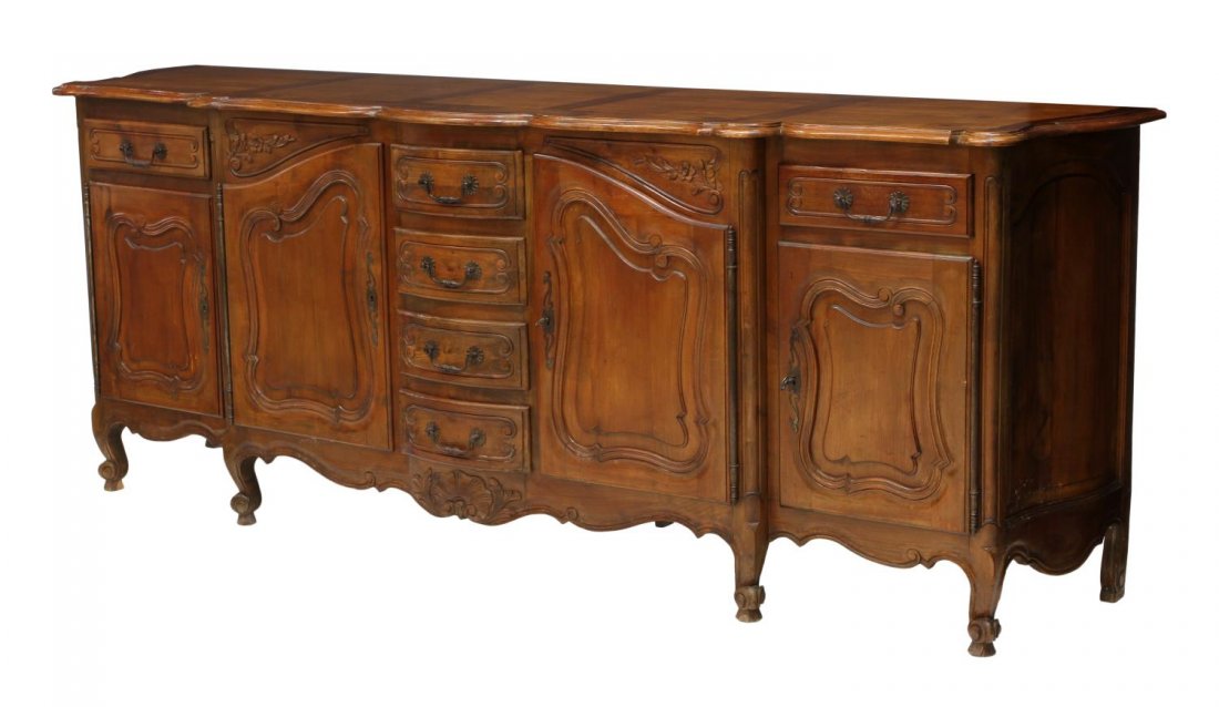 FRENCH PROVINCIAL CHERRYWOOD SIDEBOARD (1 of 3)