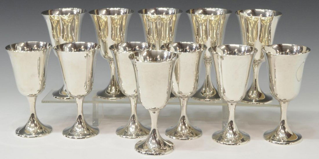 (12) GORHAM STERLING SILVER GOBLETS (1 of 3)