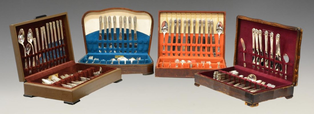 (4) SILVERPLATE FLATWARE SETS, ROGERS, COMMUNITY (1 of 6)