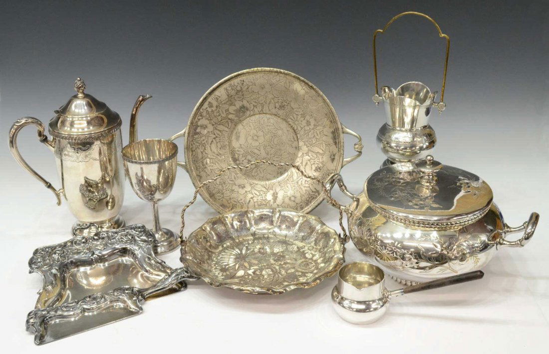 (9) COLLECTION SILVERPLATE SERVICE & TABLEWARE (1 of 6)