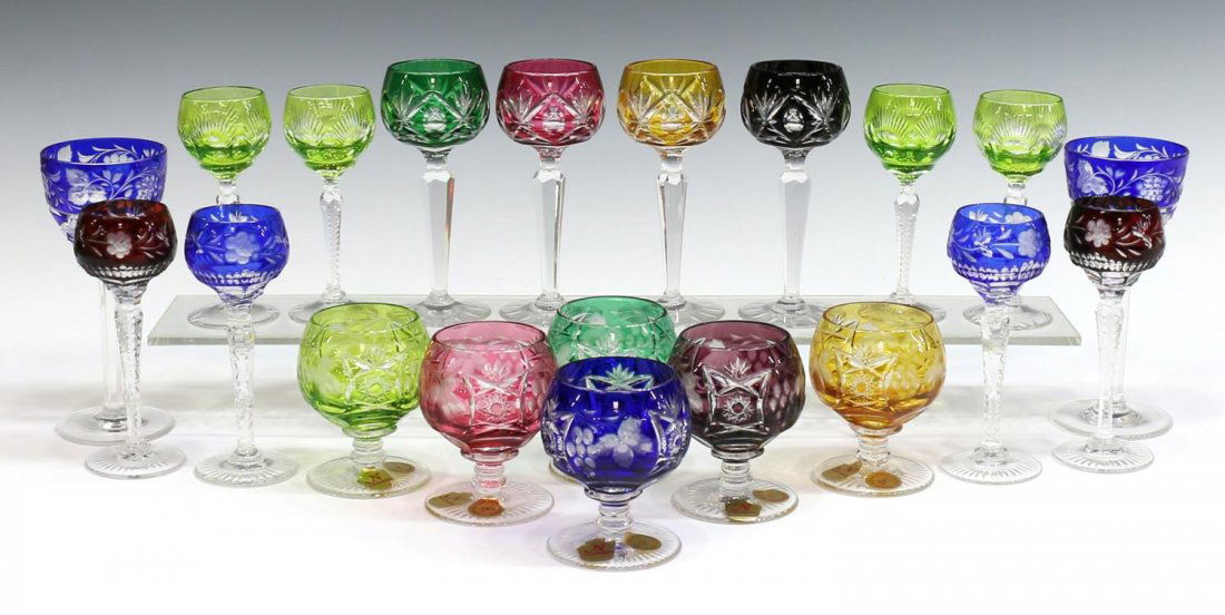 (20) COLLECTON CUT TO CLEAR CORDIALS & STEMWARE (1 of 5)