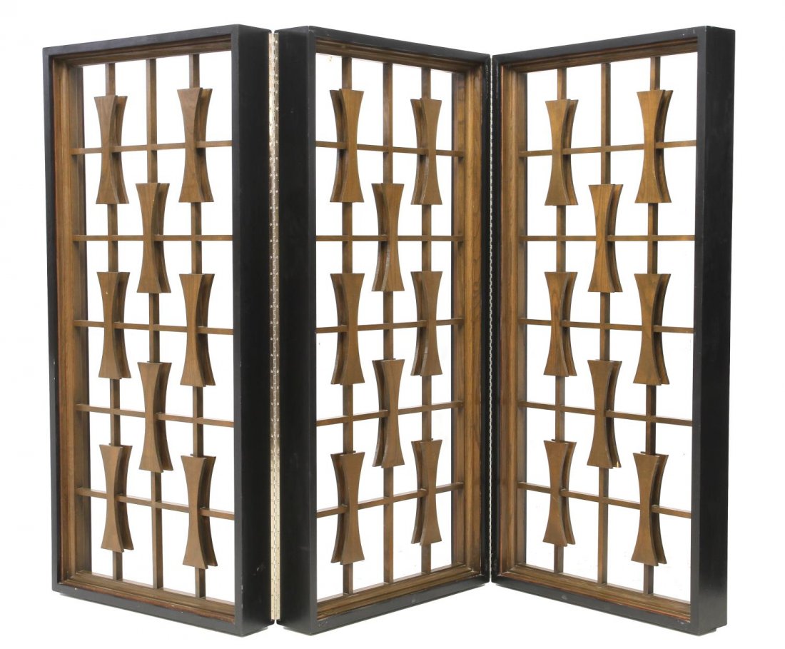 MODERN THREE PANEL FOLDING SCREEN (1 of 2)
