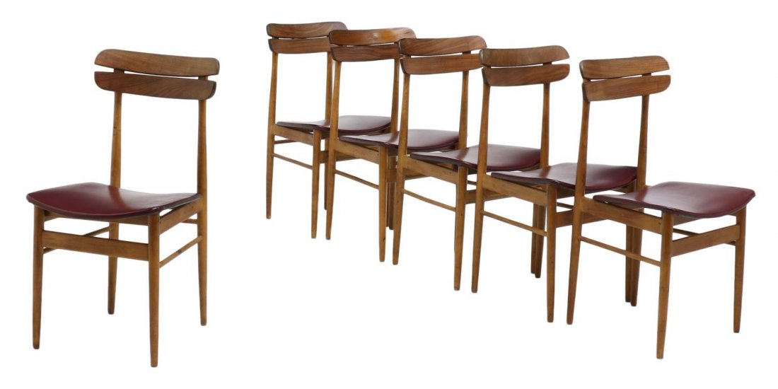 (6) ITALIAN MID-CENTURY MODERN SIDE CHAIRS (1 of 4)