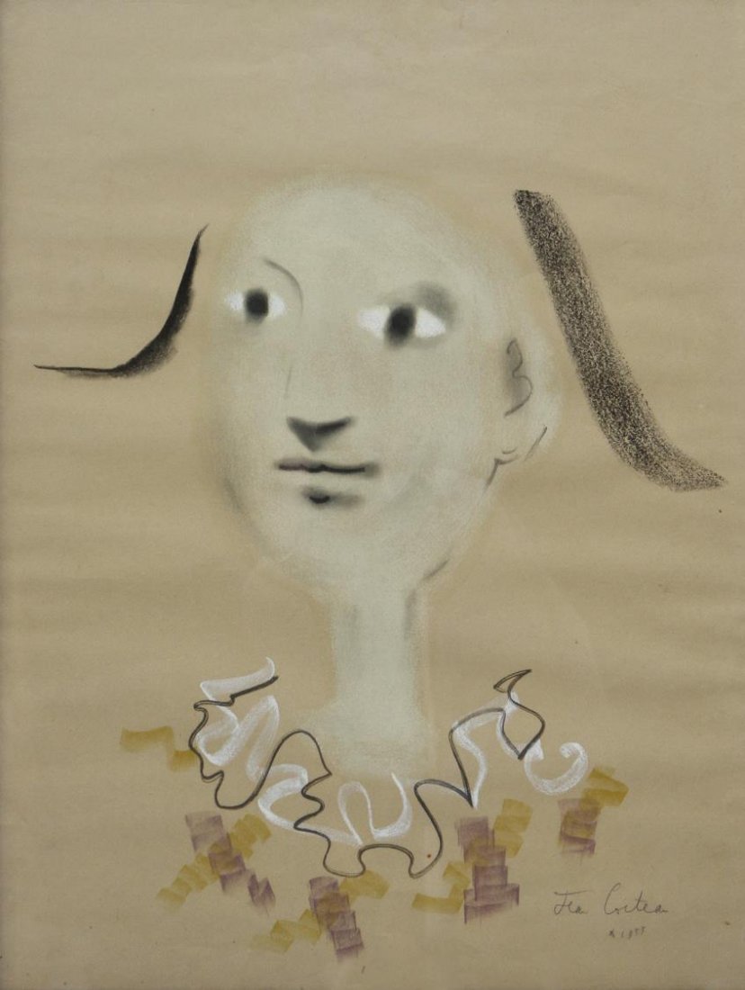 JEAN COCTEAU (1889-1963) SIGNED HARLEQUIN LITHO (1 of 4)