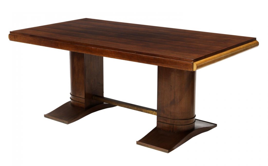 FRENCH ART DECO MAHOGANY EXTENSION TABLE (1 of 2)