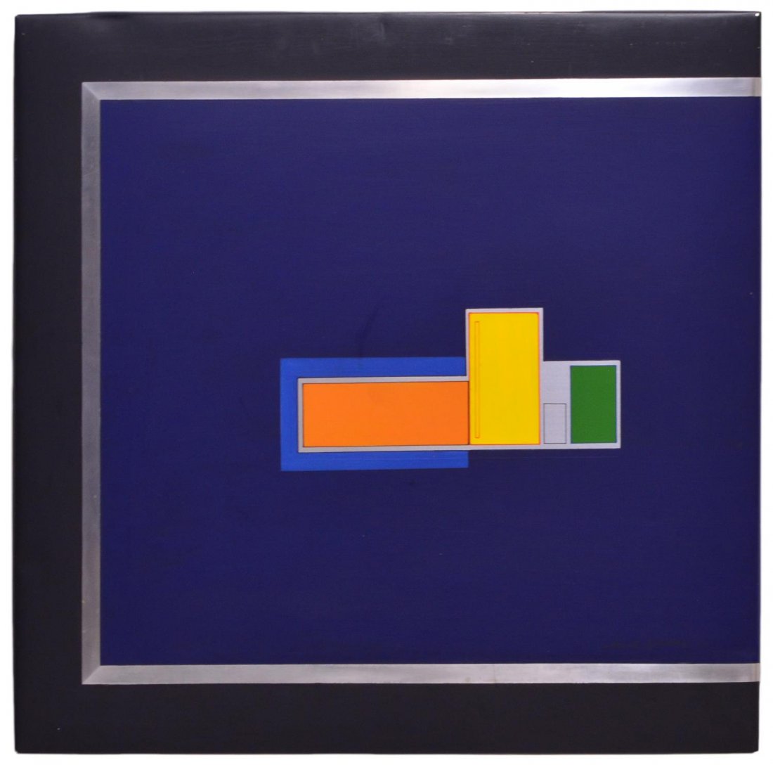 JACK ROBERTS JR, B. 1940, MODERN PAINTING ALUMINUM (1 of 4)