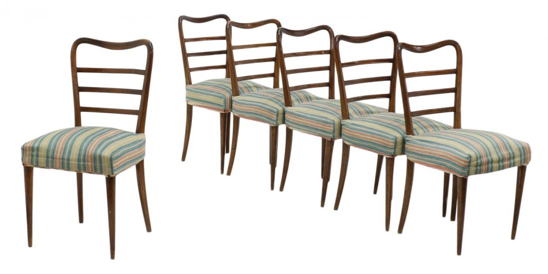 (6) PAOLO BUFFA (ATTRIB) MID-CENTURY SIDE CHAIRS (1 of 4)
