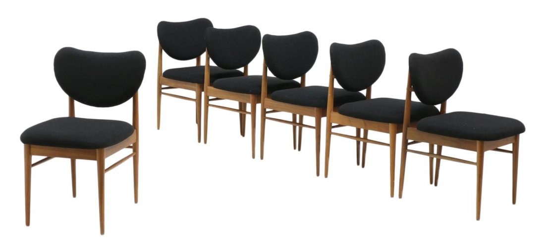 (6) BROWN SALTMAN MID-CENTURY MODERN CHAIRS (1 of 4)